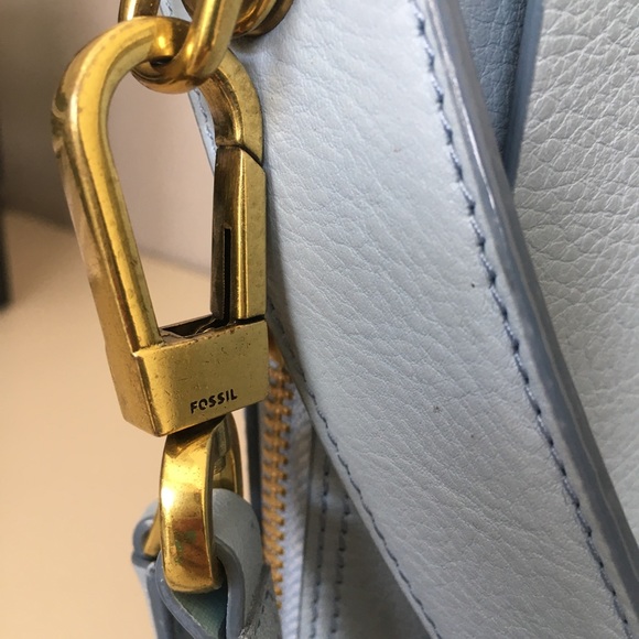 Leather Fossil blue bag - Picture 4 of 8